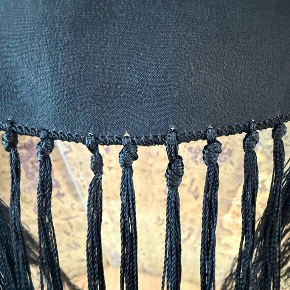 Antique Chinese Silk Hand Embroidered Piano Shawl - Picture 8 of 11